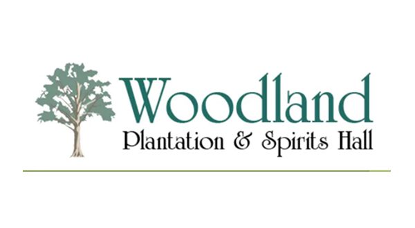Woodland Plantation and Spirits Hall logo.